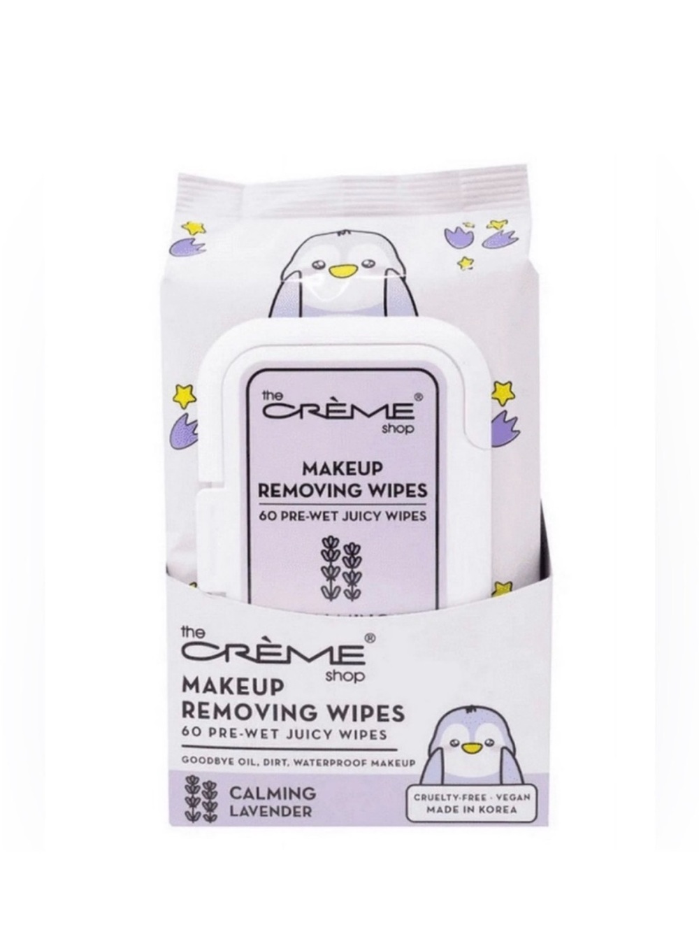 Calming Lavender Makeup Removing Wipes - the crème shop